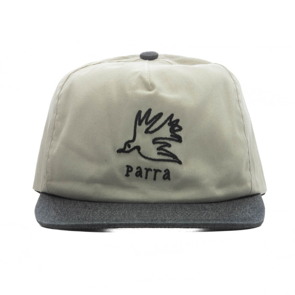 Yarn Bird 5 Panel Hat Off White