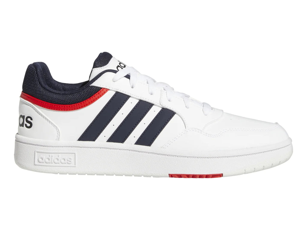 Tenis Adidas Hoops 30 Blanco Azul y Rojo para Hombre