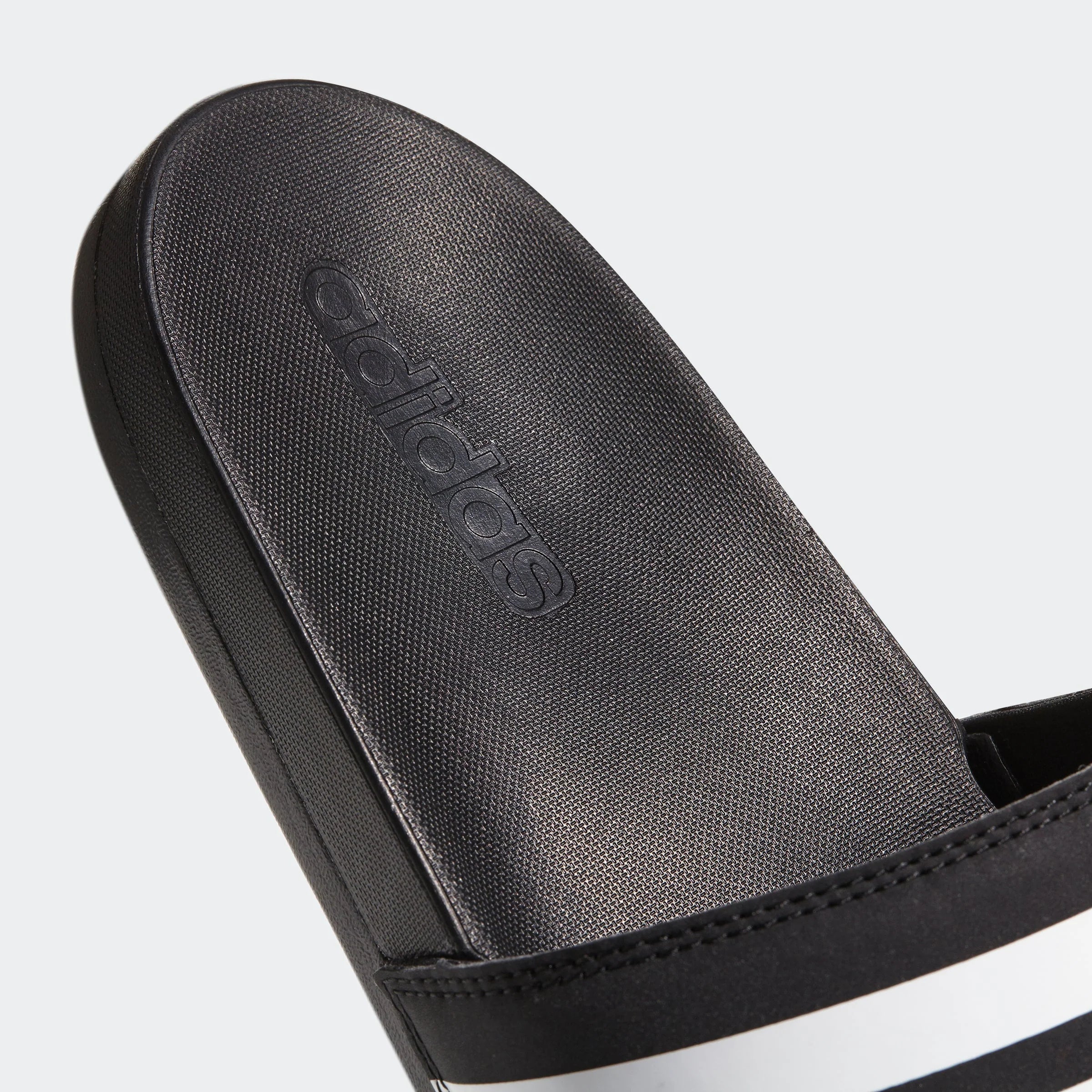 adidas Womens Adilette Comfort Slides Black White