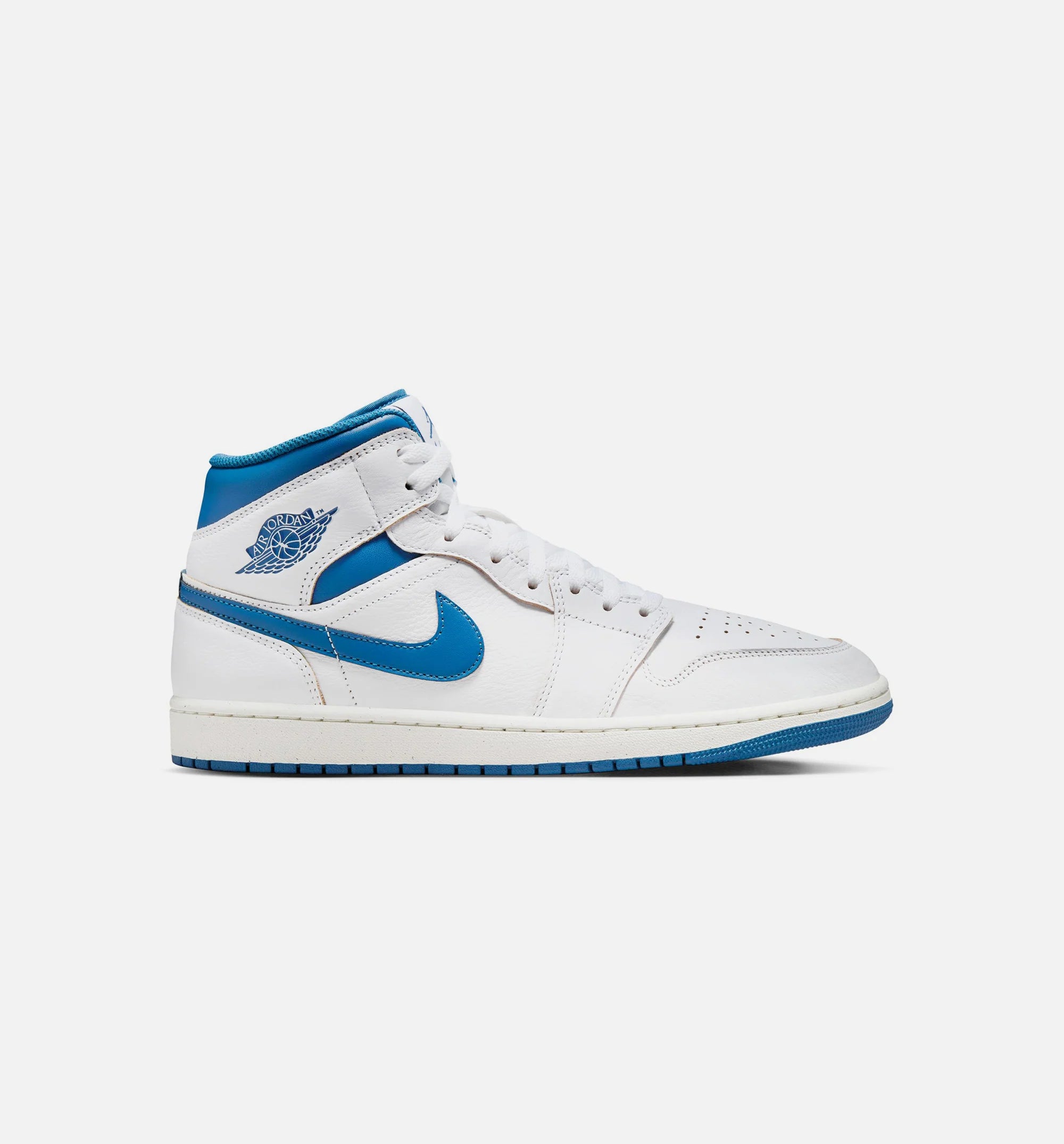 Air Jordan 1 Mid SE Industrial Blue Mens Lifestyle Shoe White Industrial Blue Sail
