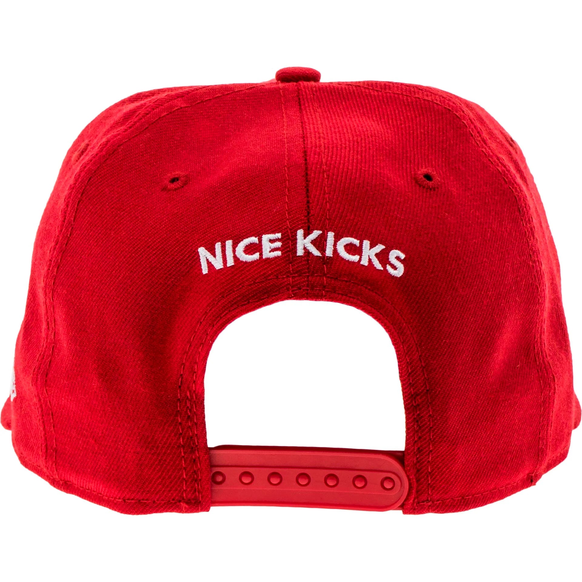 New Era X Nice Kicks 9Fifty Snapback Hat Scarlett White