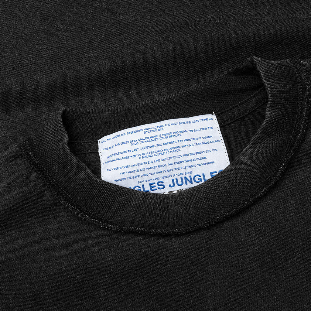 Good Morning Cops Vintage Wash Tee Washed Black