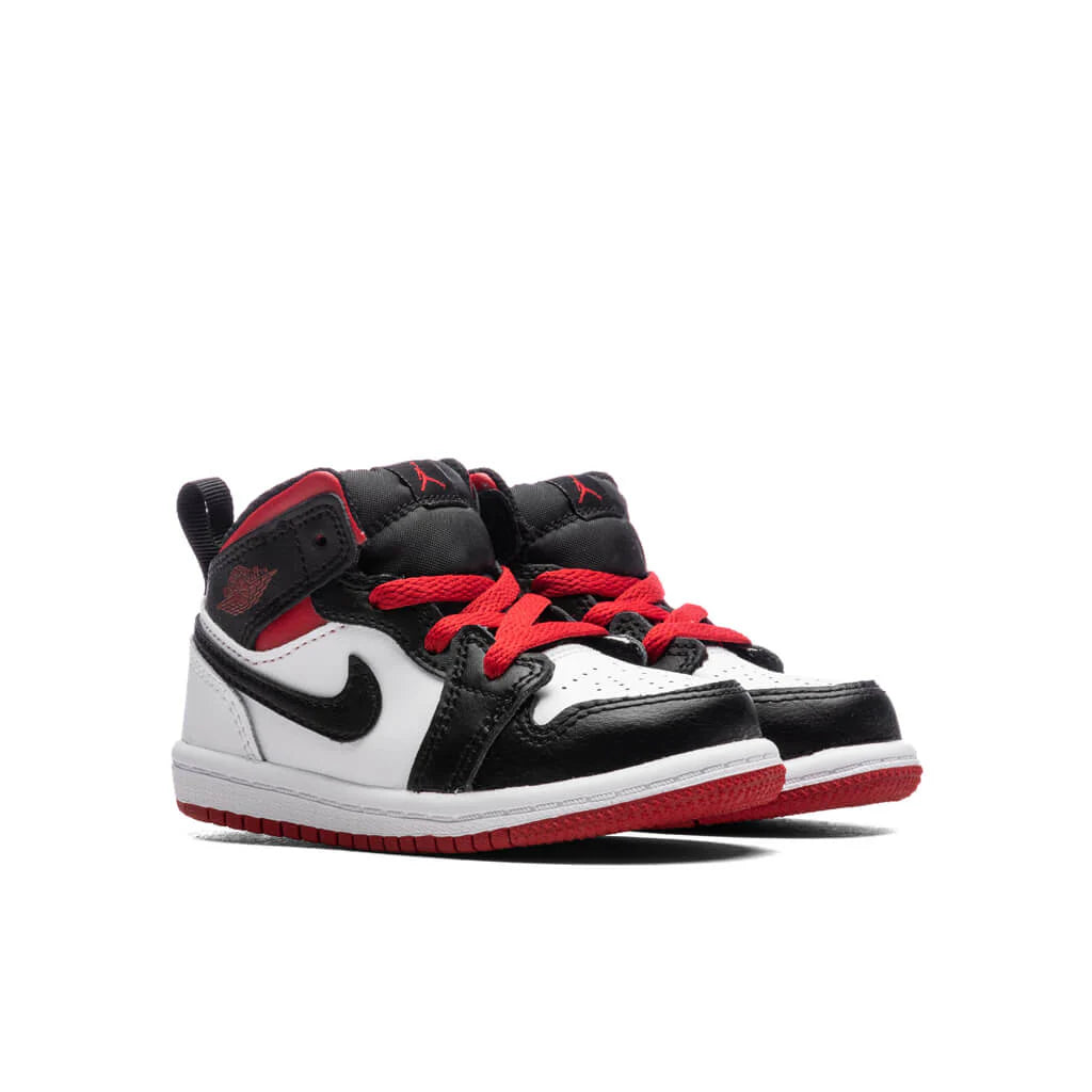 Jordan 1 Mid TD White Gym Red Black