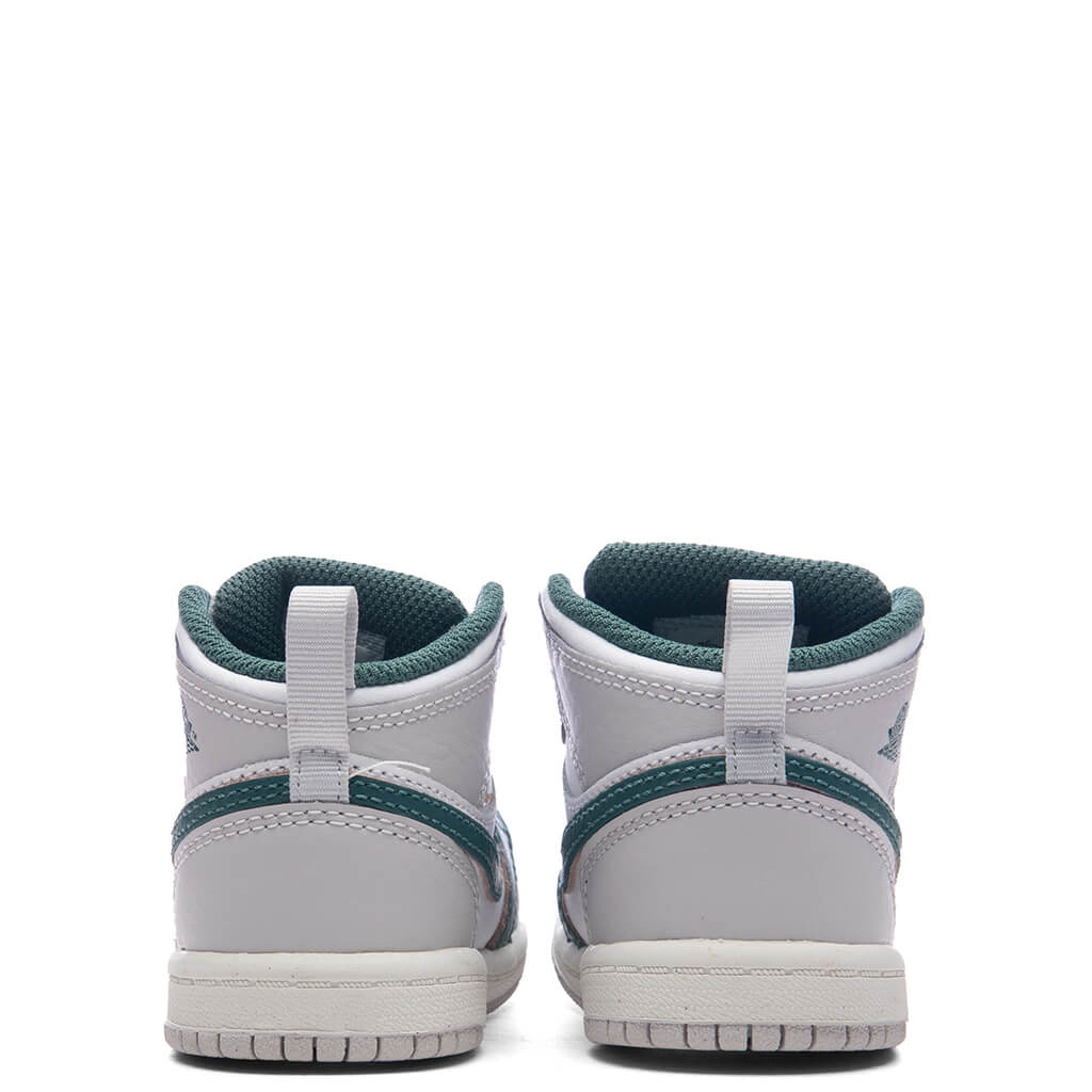 Jordan 1 Mid SE TD White Oxidized Green Sail Neutral Grey