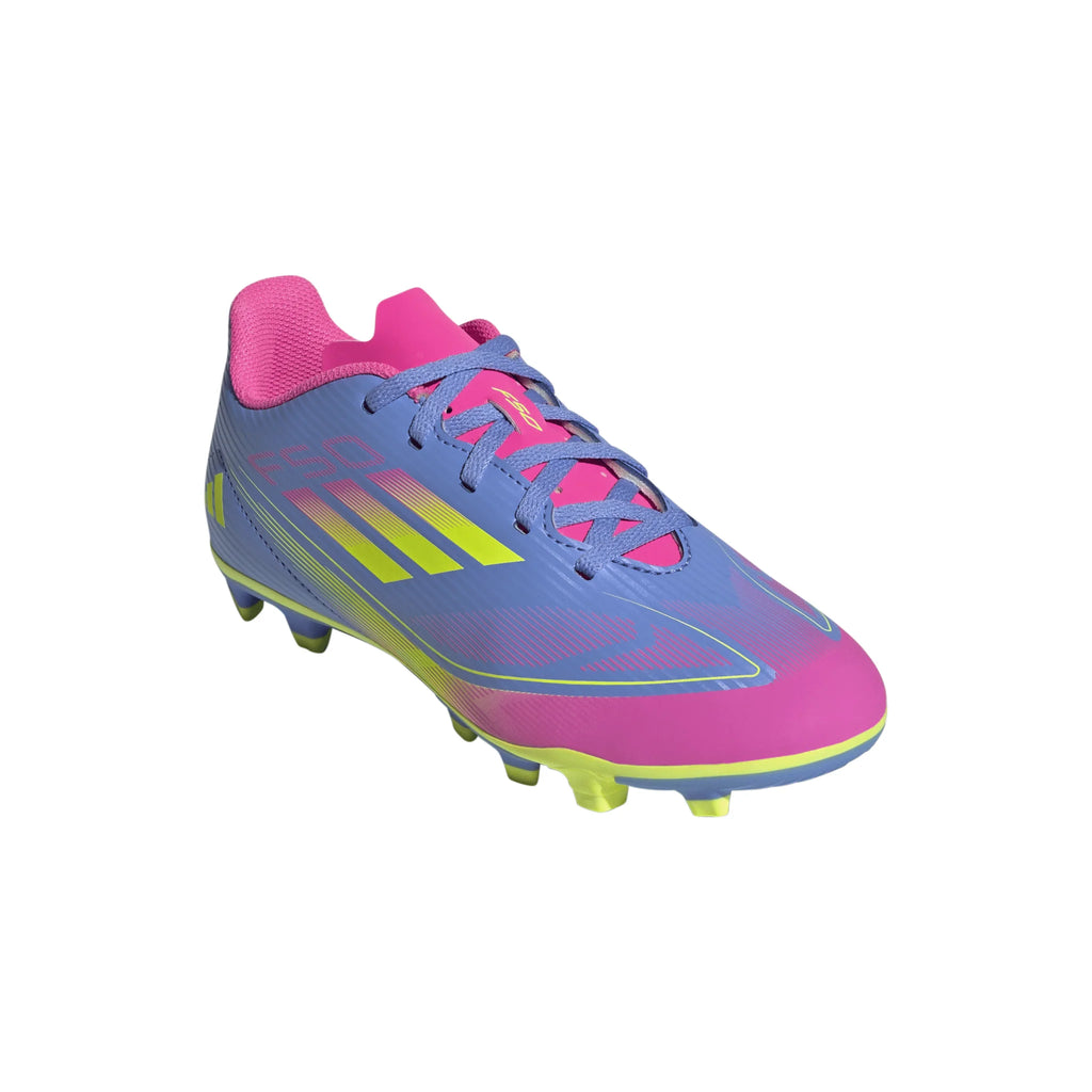 adidas F50 Club Firm Multi Ground Boots Junior Blue Lemon
