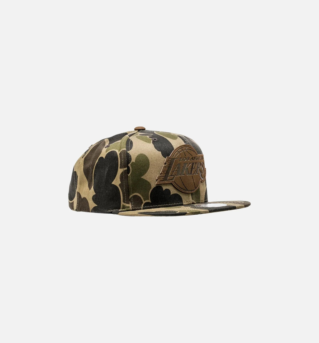 Los Angeles Lakers NBA Lux Camo Snapback Mens Camo Brown
