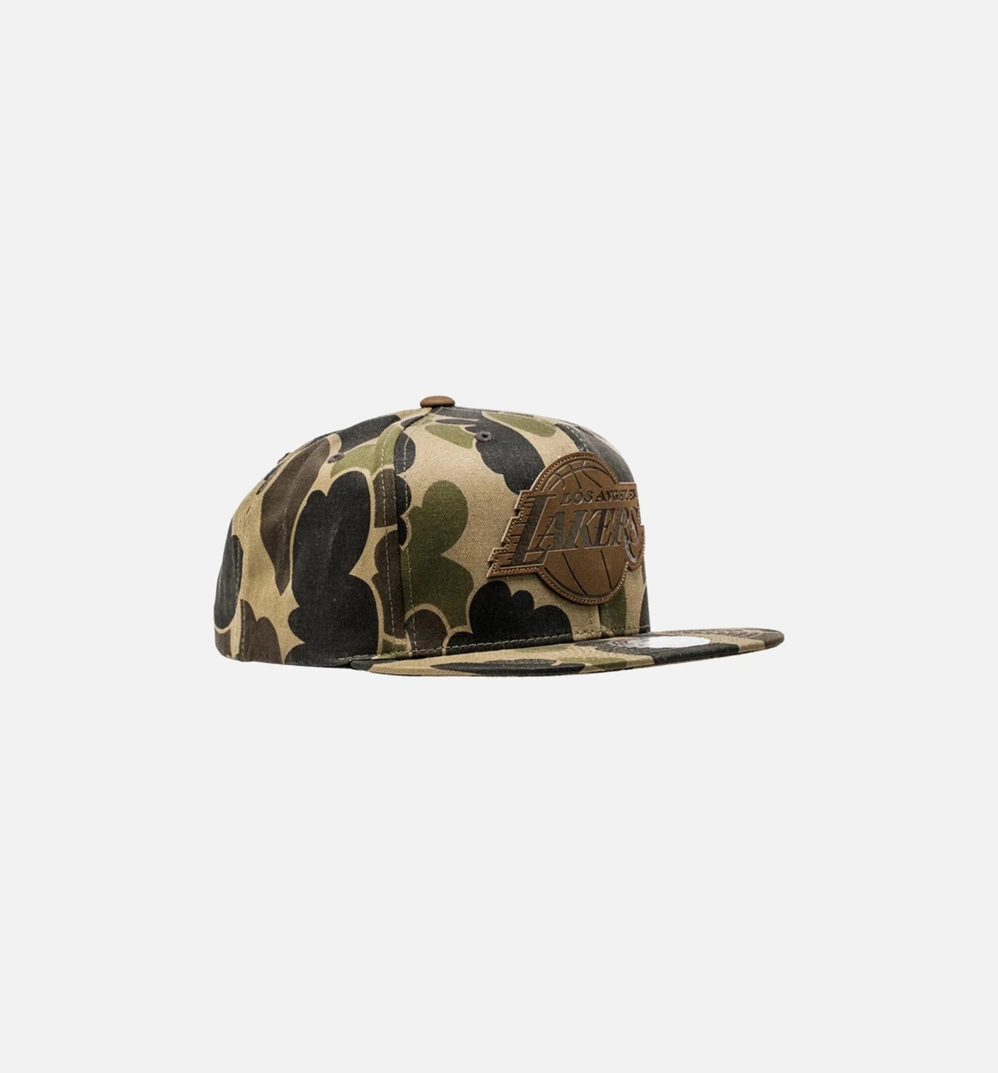 Los Angeles Lakers NBA Lux Camo Snapback Mens Camo Brown