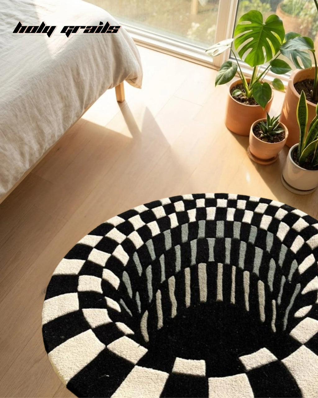 Reality Glitch Hand Tufted Rug