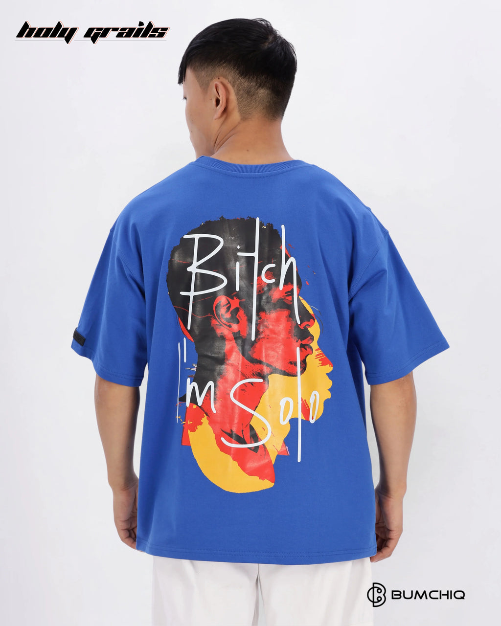 Solo Bitch Blue Oversize Tee HG x Bumchiq