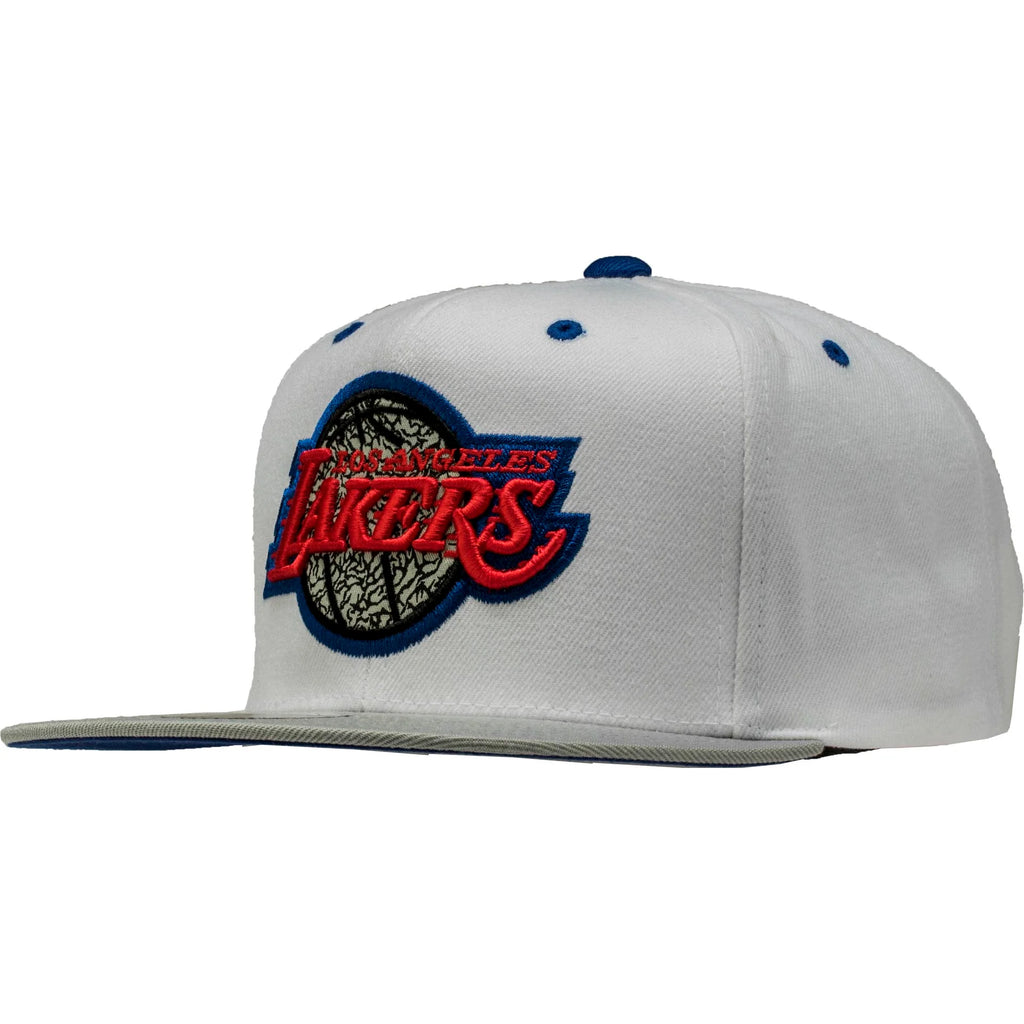 Los Angeles Lakers NBA 88 Snapback Mens Hat White Red