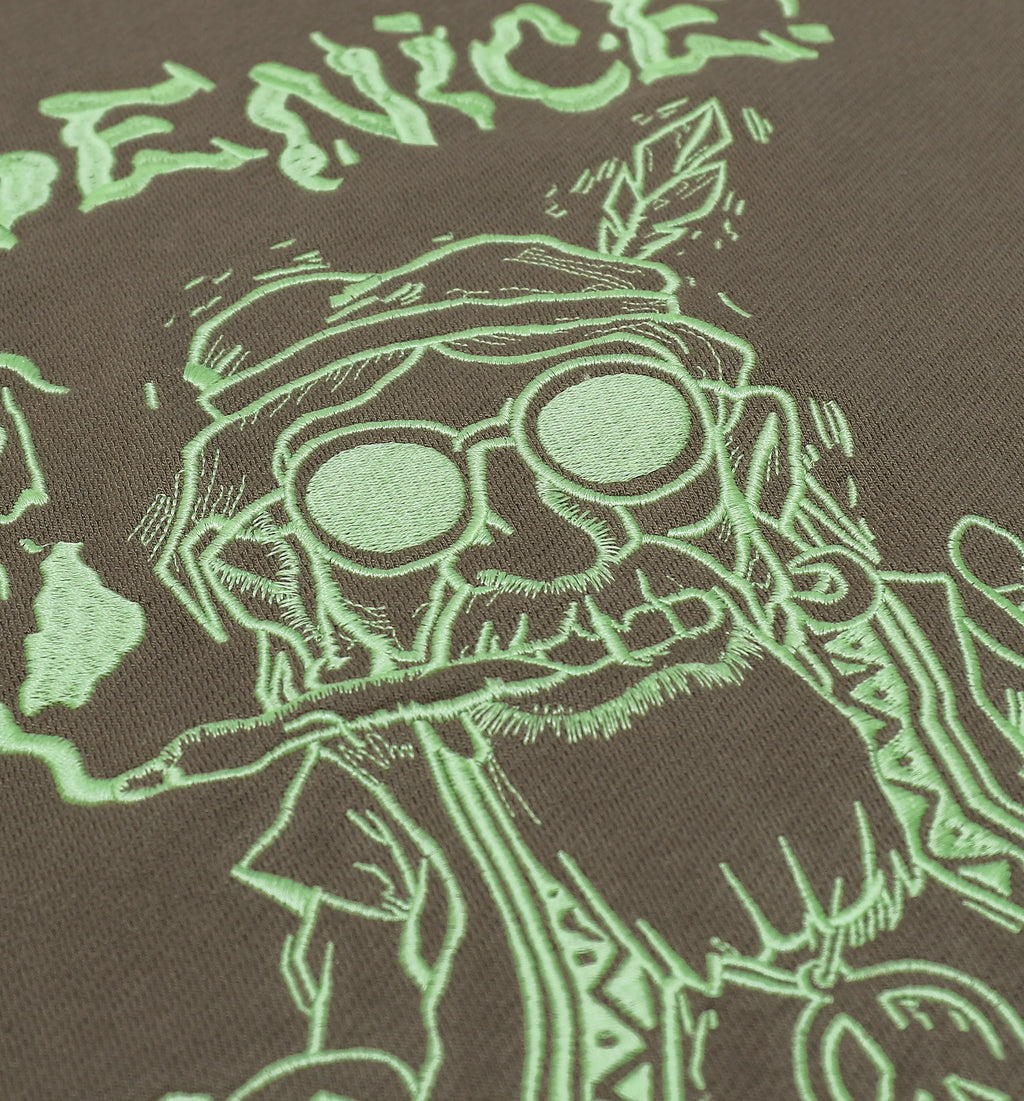 Be Nice Smoke Fleece Crew Mens Crew Granite