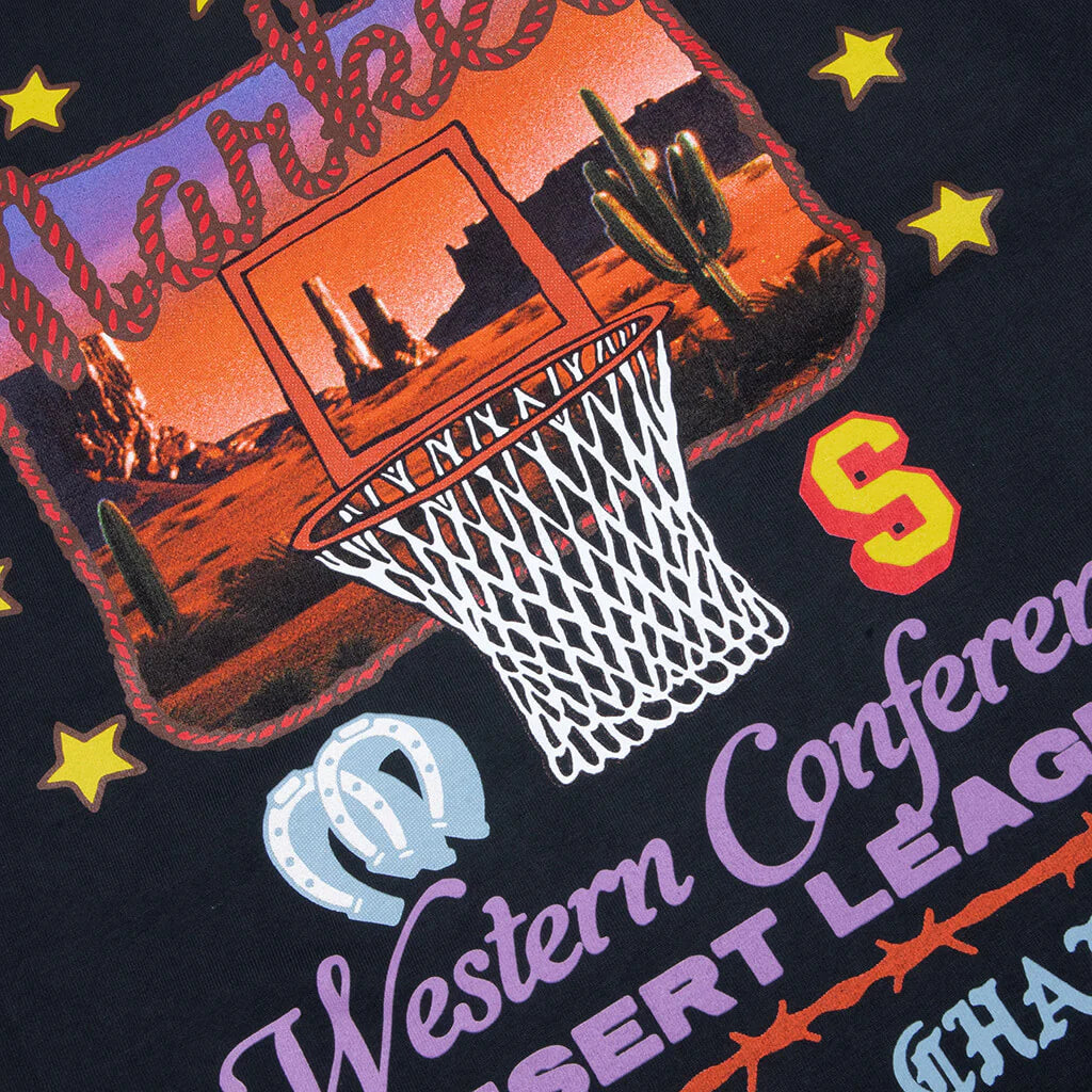 Desert League T Shirt Pirate Black