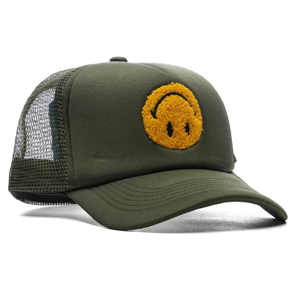 Smiley Upside Down Trucker Hat Kelp