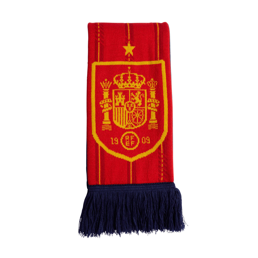 adidas Spain Football Soccer Scarf Blue Red Yellow
