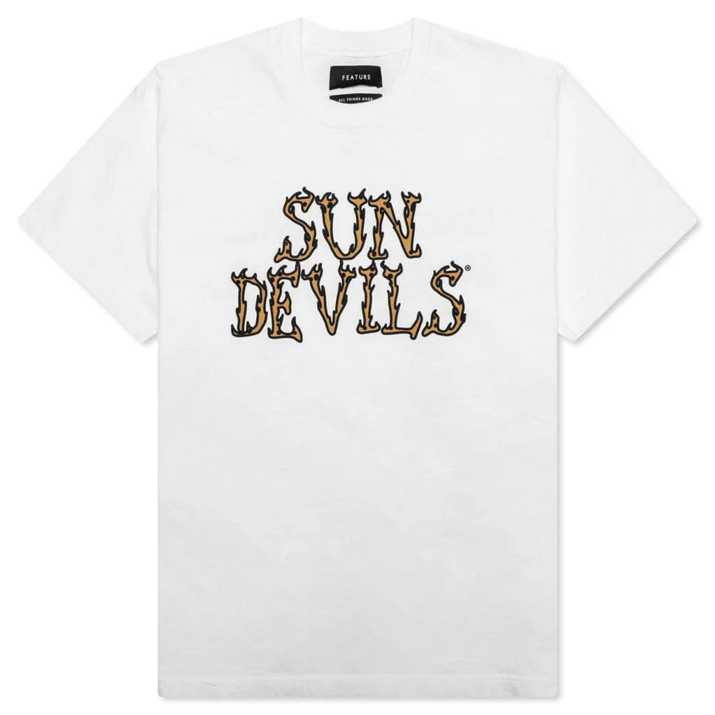 Feature x ASU Always Devil Tee White
