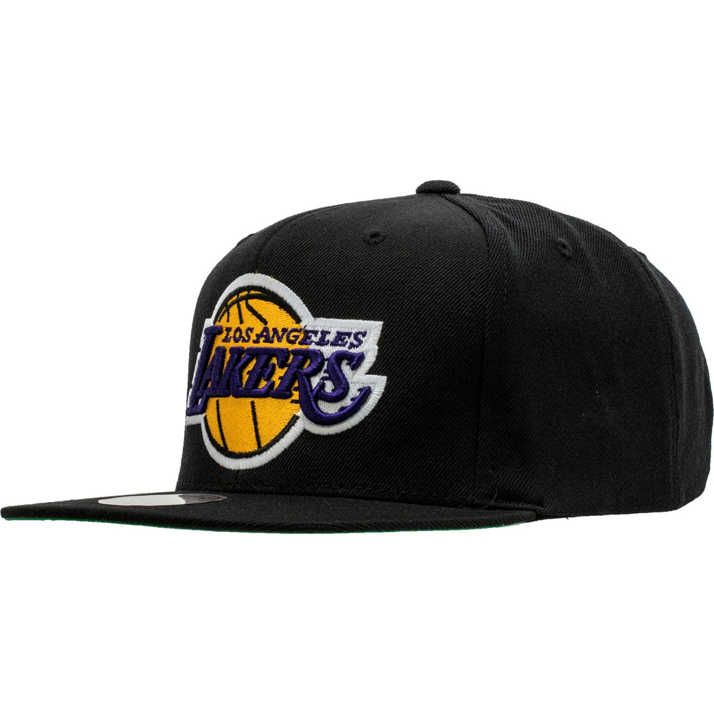 Los Angeles Lakers NBA Snapback Hat Mens Black Yellow