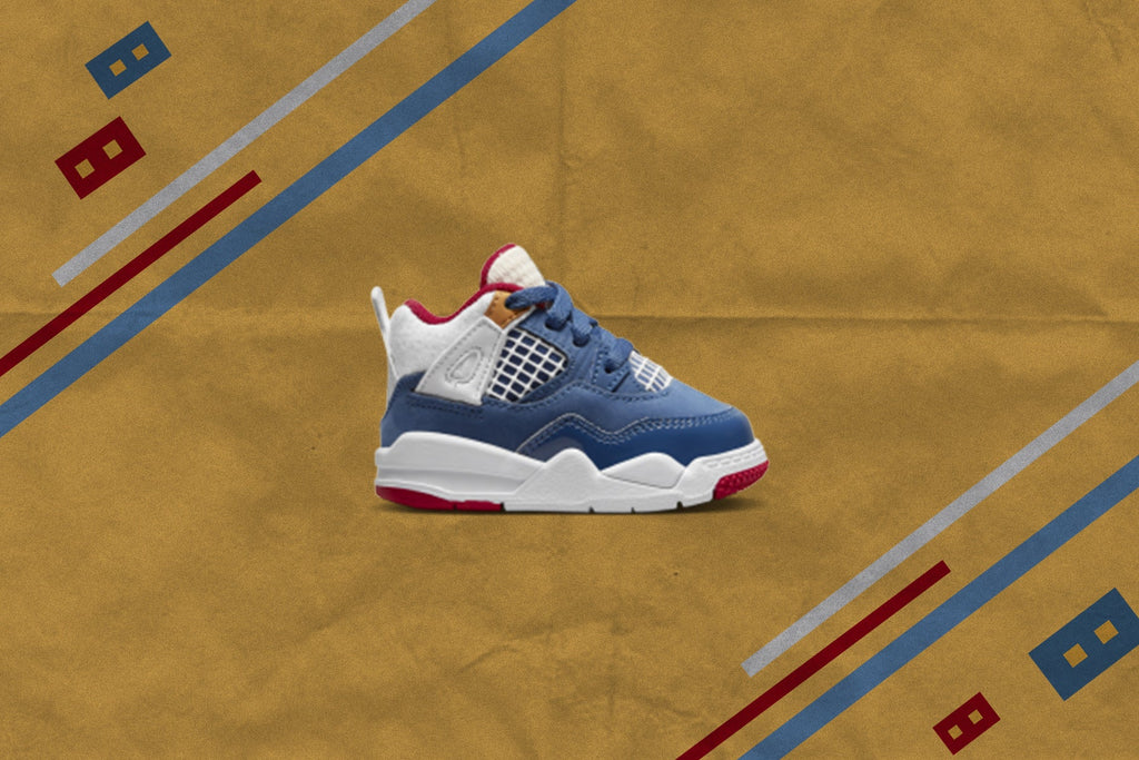 Air Jordan 4 Retro TD Messy Room French Blue White