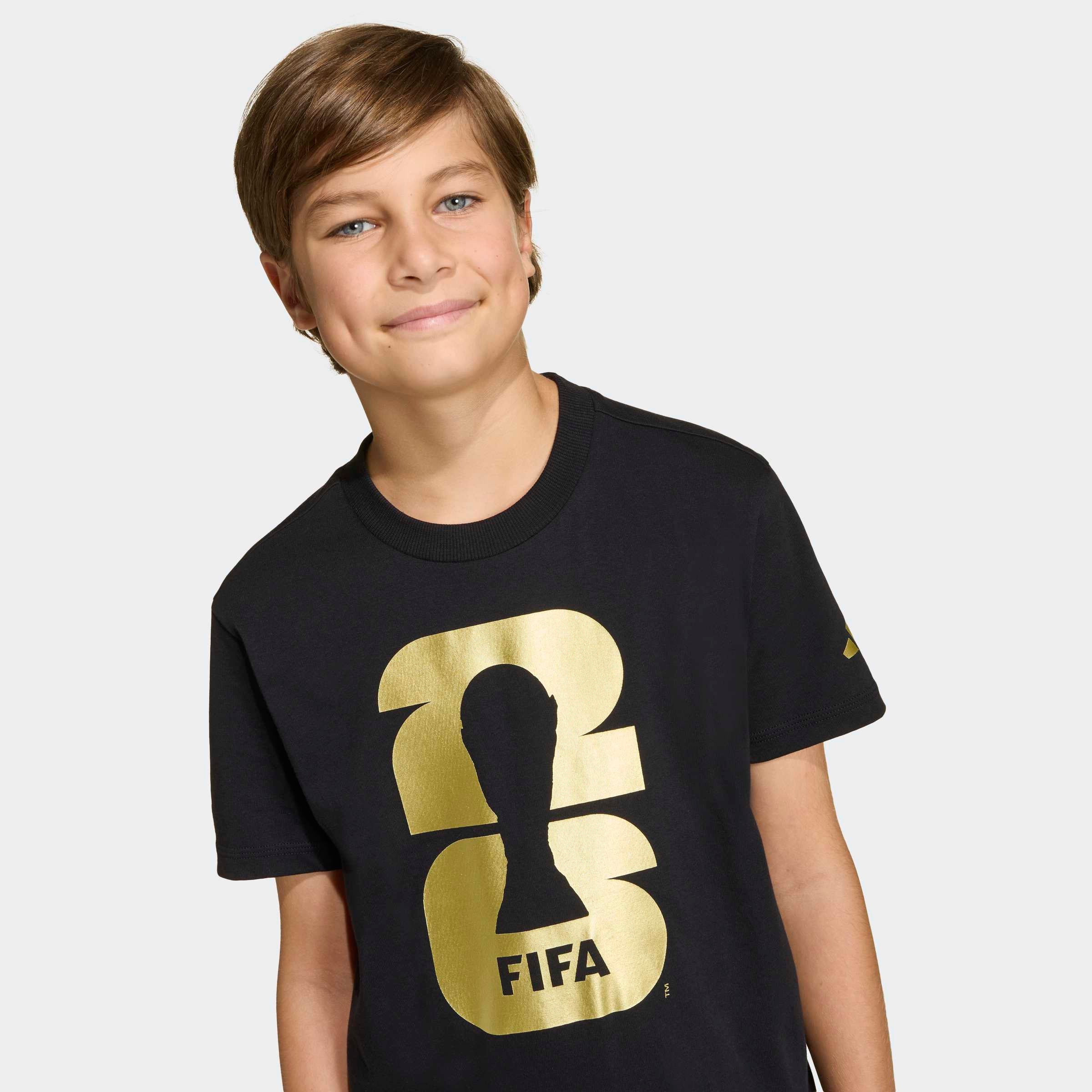 adidas FIFA World Cup 2026 Official Emblem Mens Soccer T Shirt
