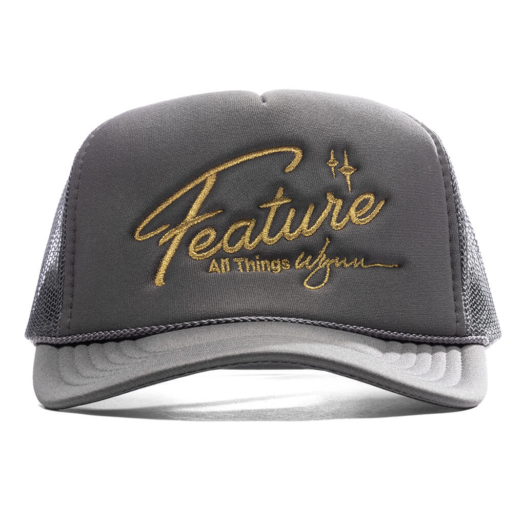 Feature x Wynn Shine Trucker Charcoal Grey