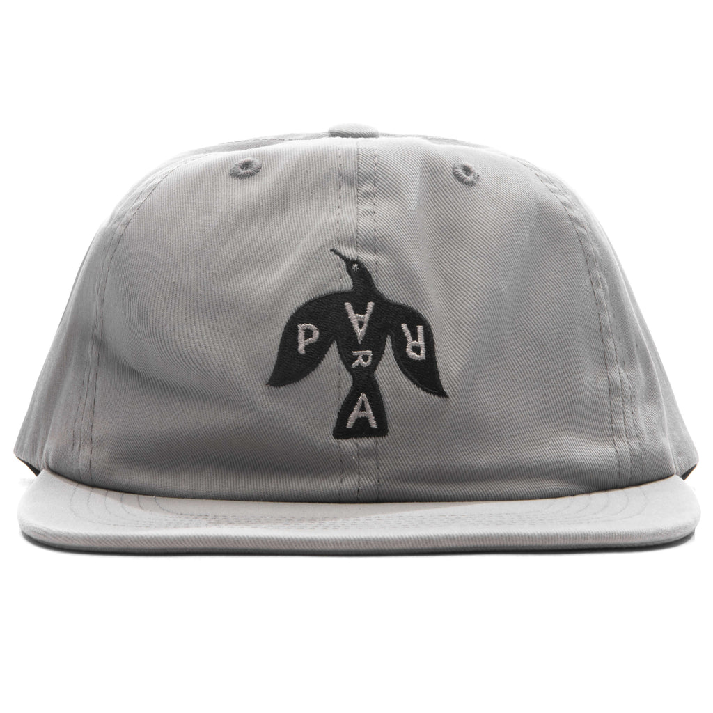 Crow Logo 6 Panel Hat Grey