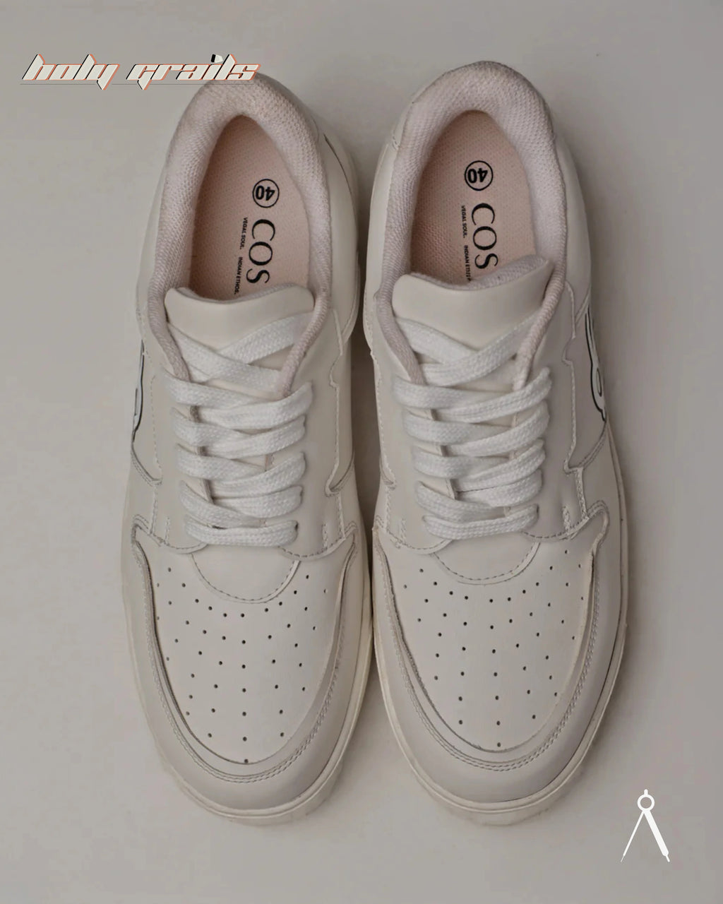 Theta Monotone White Sneaker HG x Cos Tan