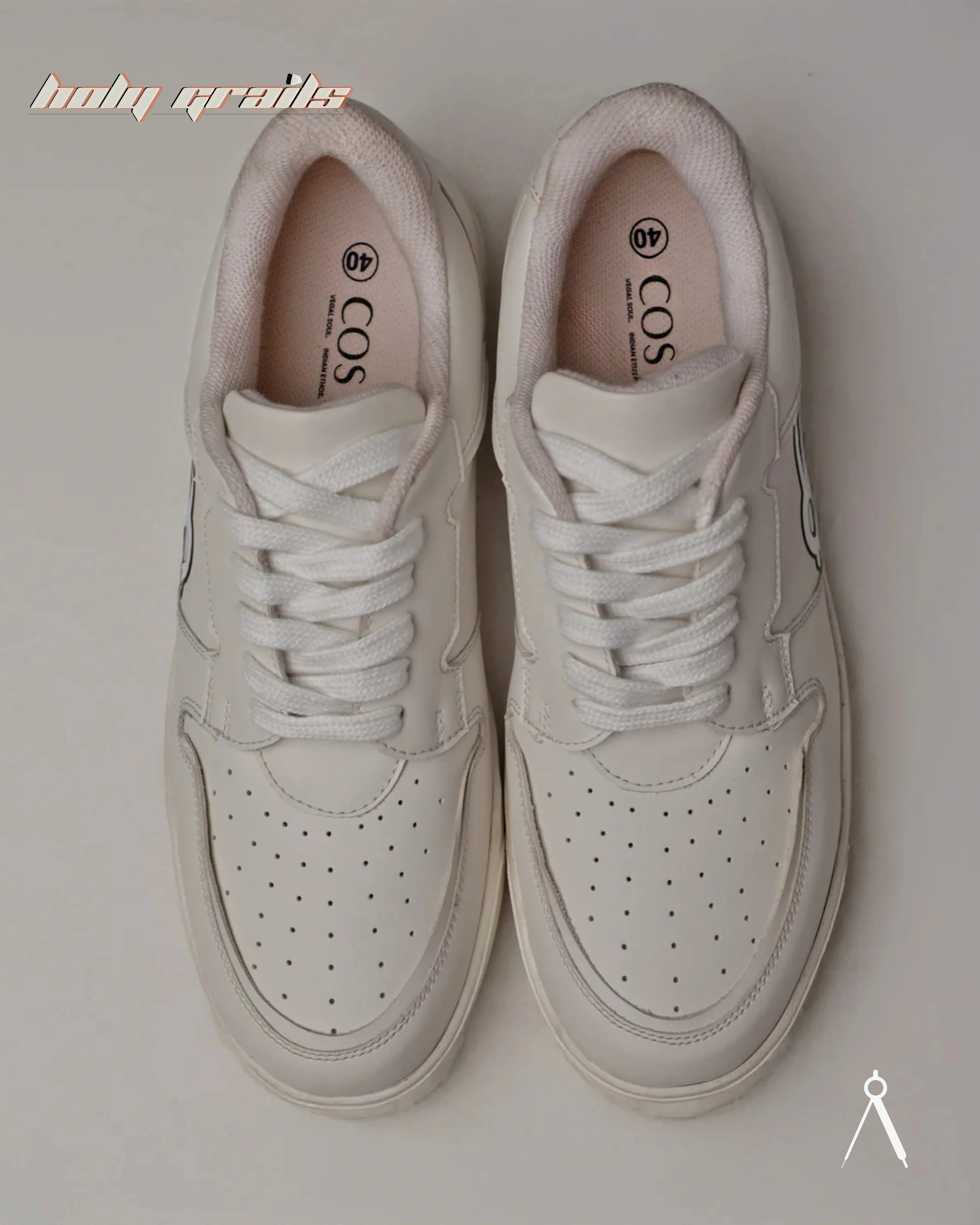 Theta Monotone White Sneaker HG x Cos Tan