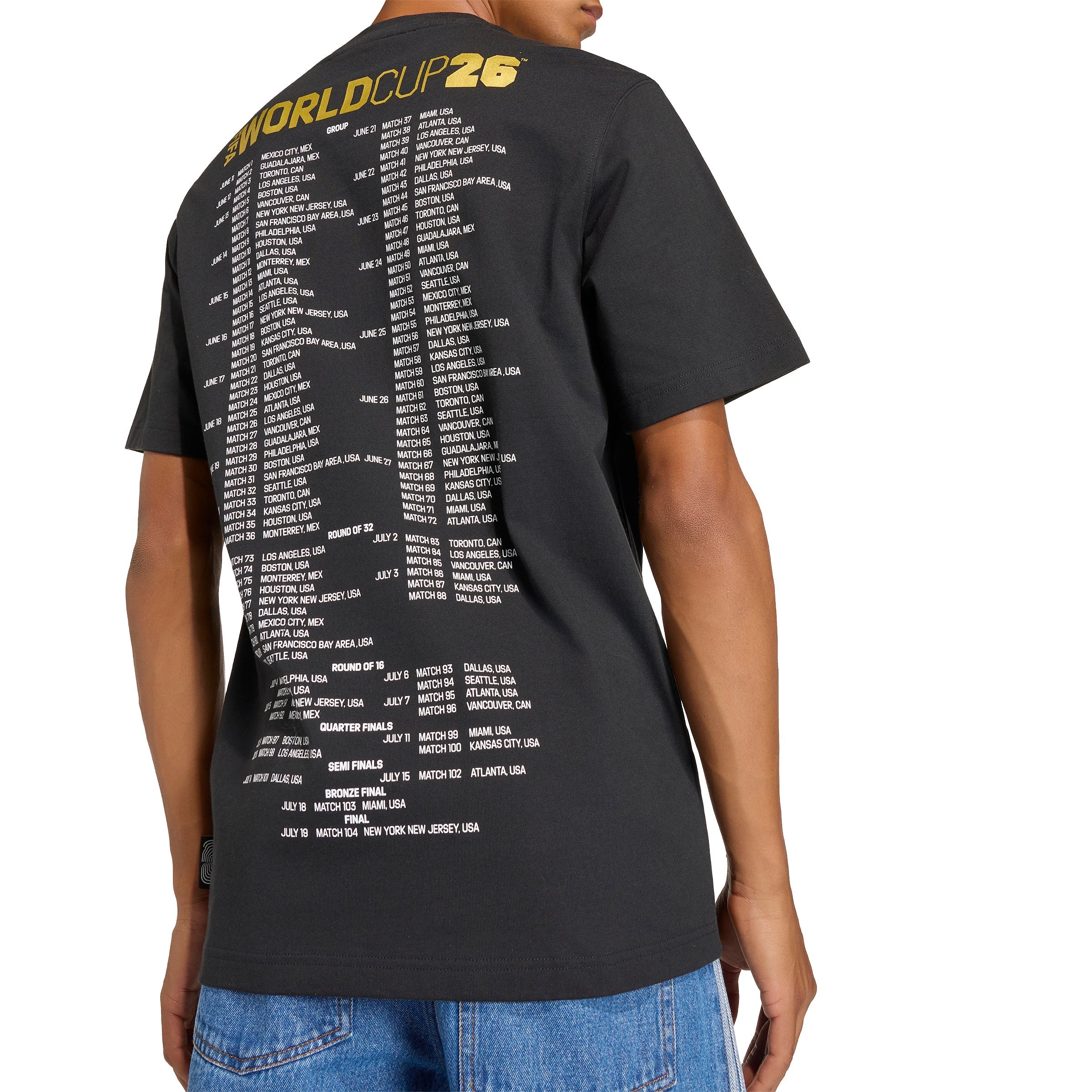 FIFA World Cup 26 World Cup Tour Mens Soccer T Shirt Black