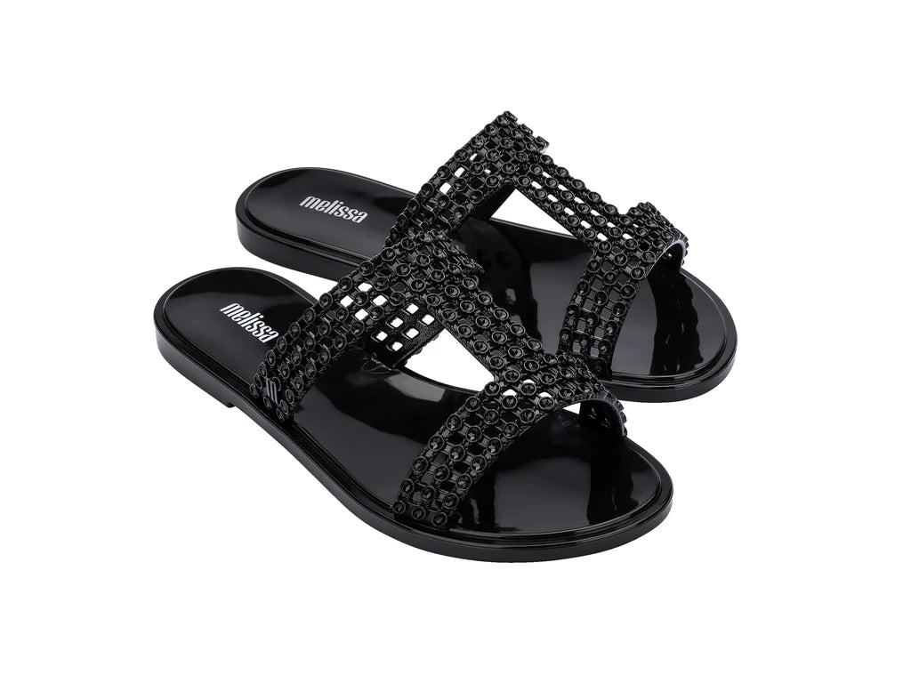 Sandalias Melissa Glowing Slide Negro para Mujer