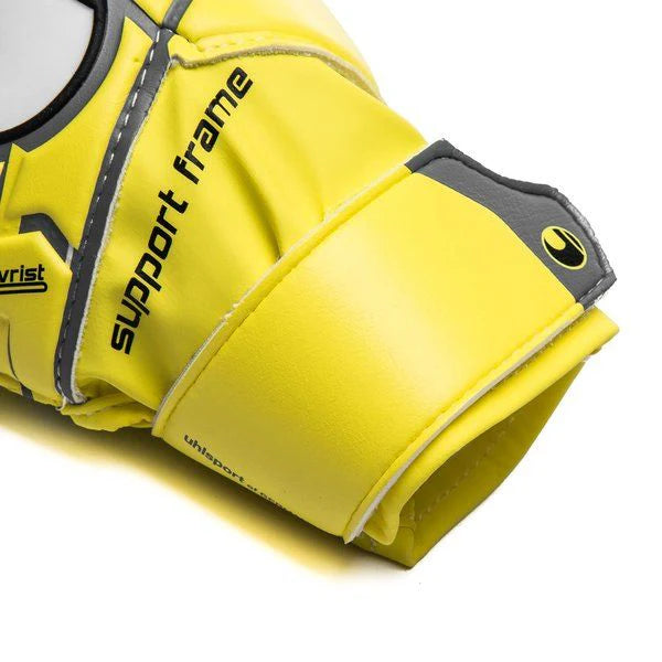 Uhlsport Junior Eliminator Soft SF Goalkeeper Gloves Lite Flue Yellow Griffin