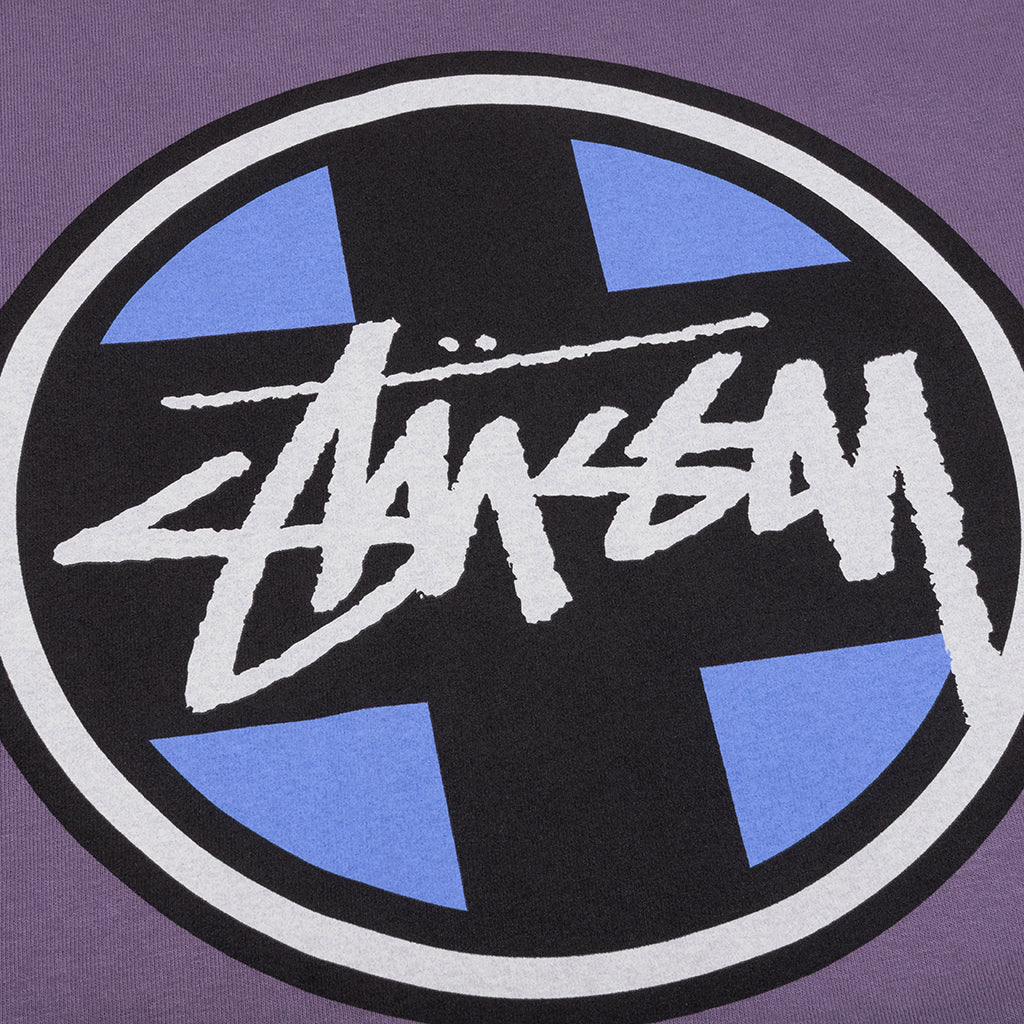 Cross Dot Pigment Dyed Tee Grape