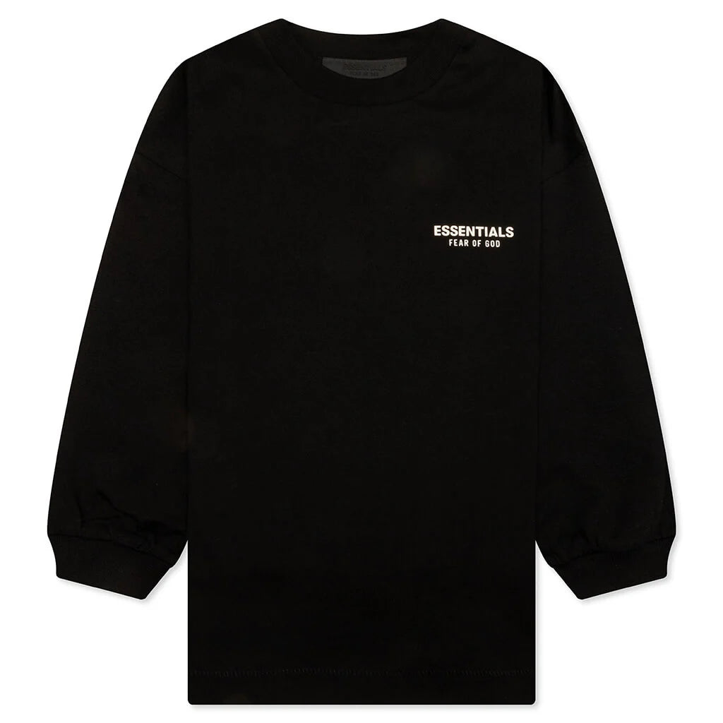 Kids Jersey Long Sleeve Tee Black