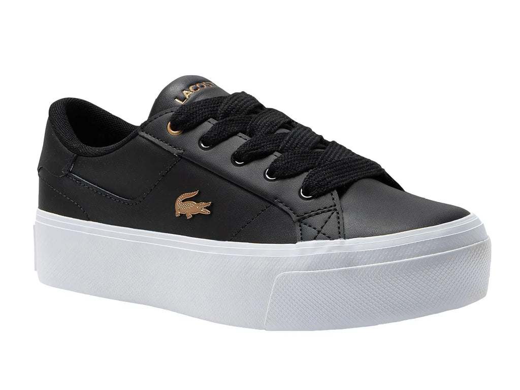 Tenis Lacoste Ziane Platform Negro y Blanco para Mujer