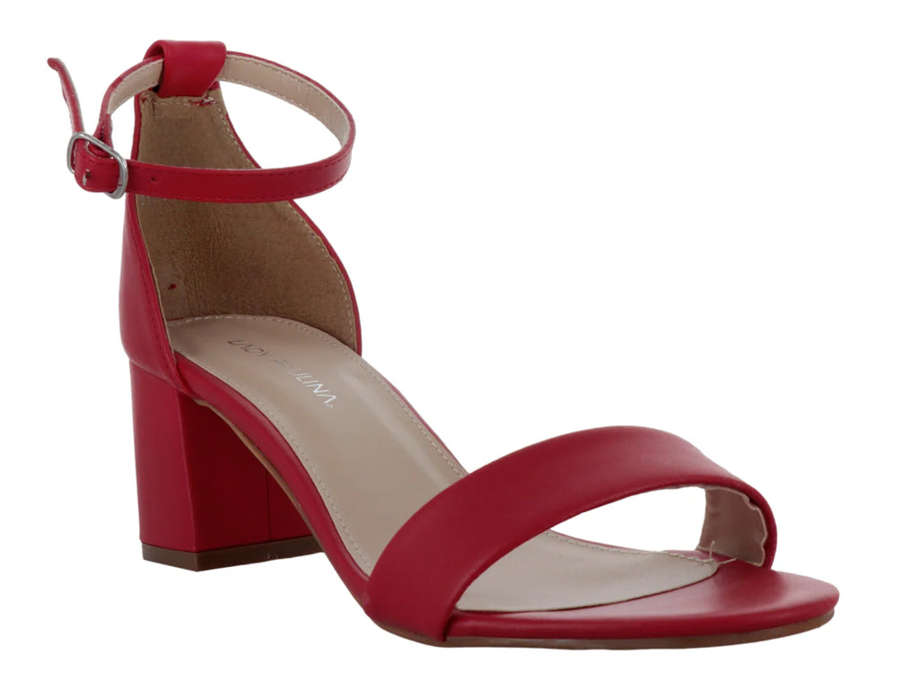 Sandalias Lady Paulina Rojo para Mujer