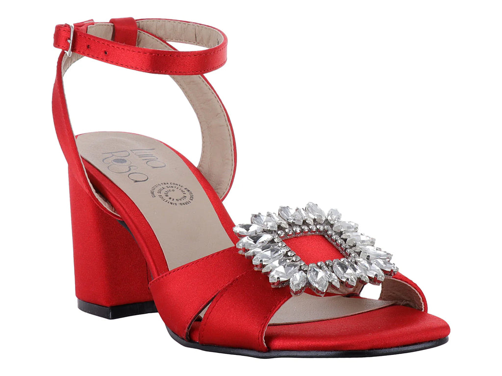 Sandalias Luna Rosa Rojo para Mujer