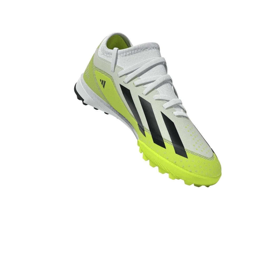 adidas X Crazyfast3 TF Junior Turf Soccer Cleats White Black