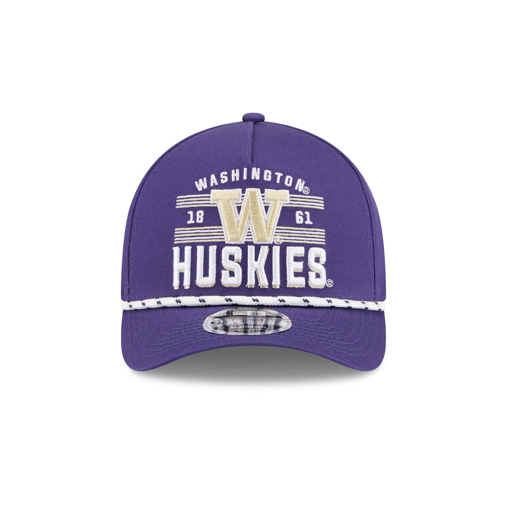 New Era Washington Huskies March Madness 9FORTY M Crown A Frame Snapback