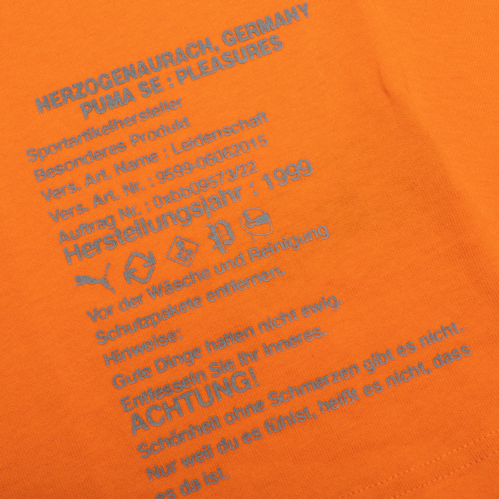 Puma x Pleasures Typo Tee Orange