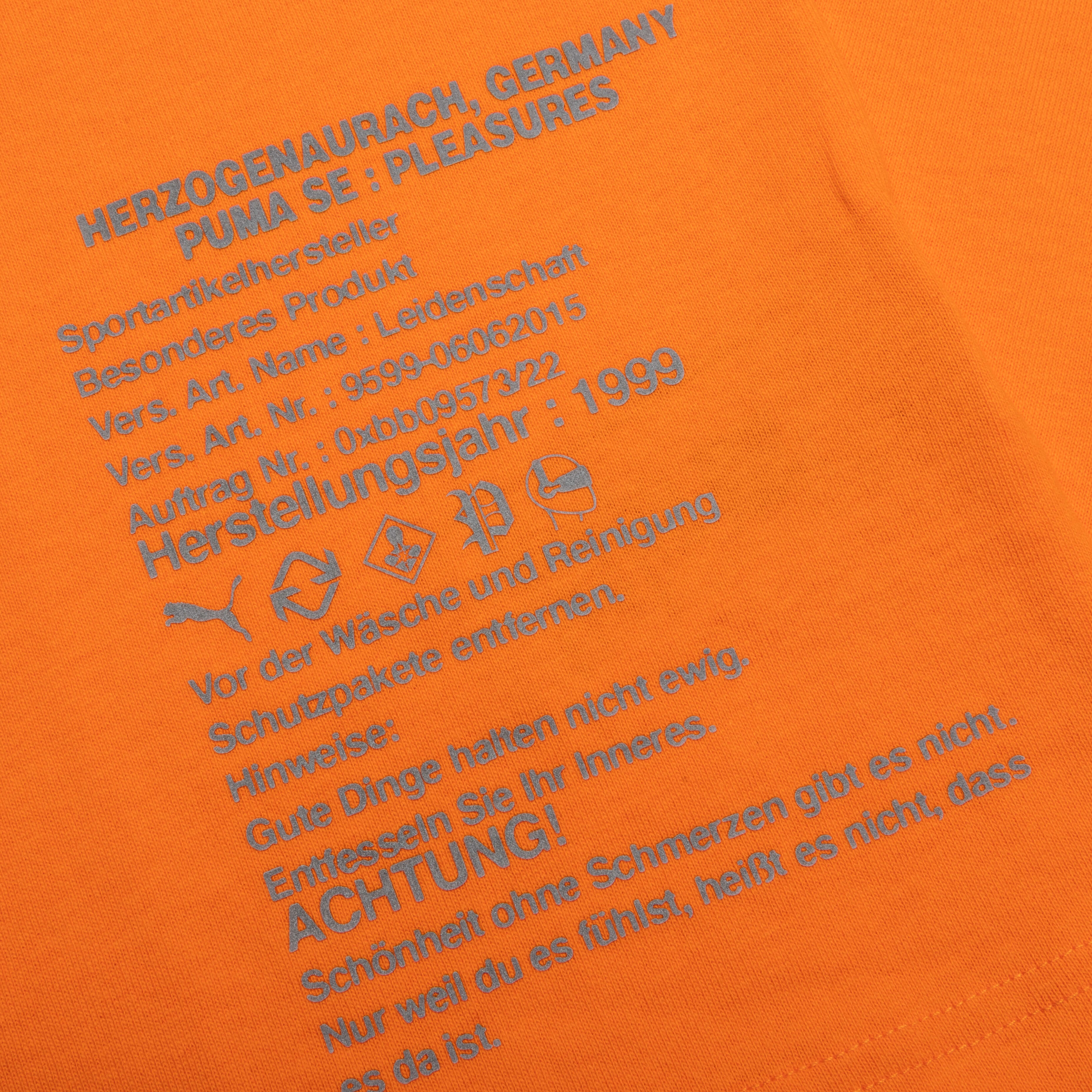 Puma x Pleasures Typo Tee Orange