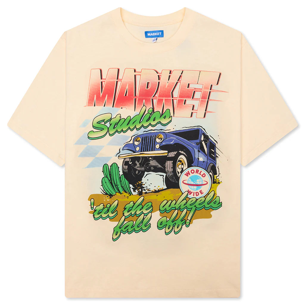 Wheels Off T Shirt Butter Cream