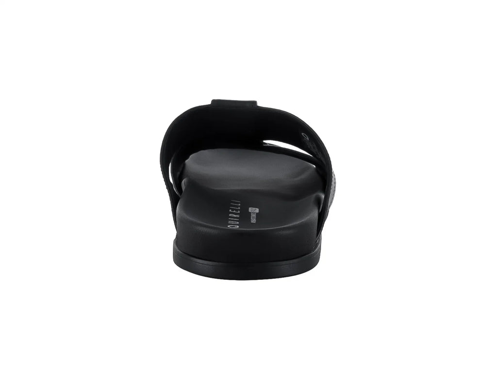 Sandalias Quirelli de Piel Negro para Hombre