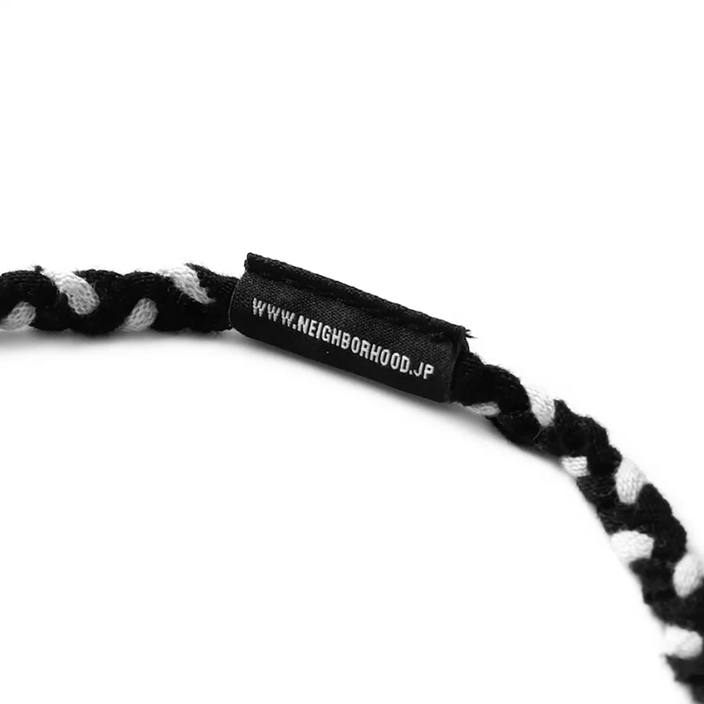 CS Braid Necklace Black White