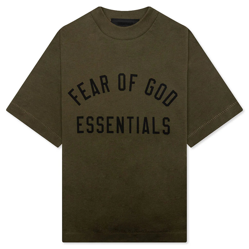 Kids Jersey Crewneck Tee Olive