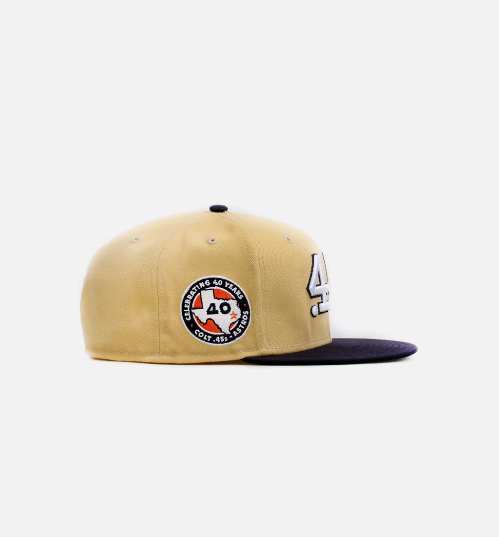 Houston Colt 45s Gold Dome 59Fifty Mens Fitted Hat Gold Navy