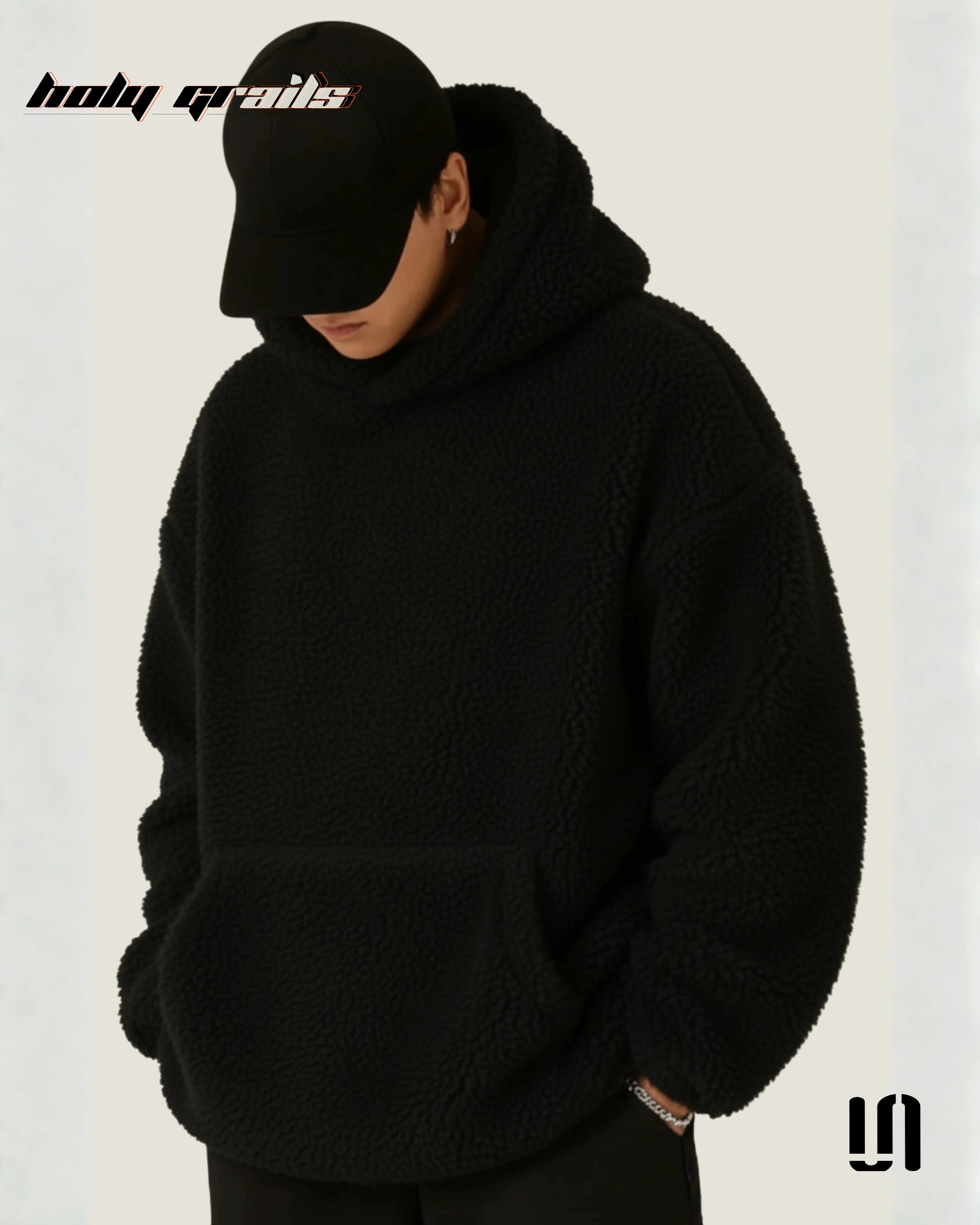 Sherpa Furr Black Hoodie HG x Sullitt