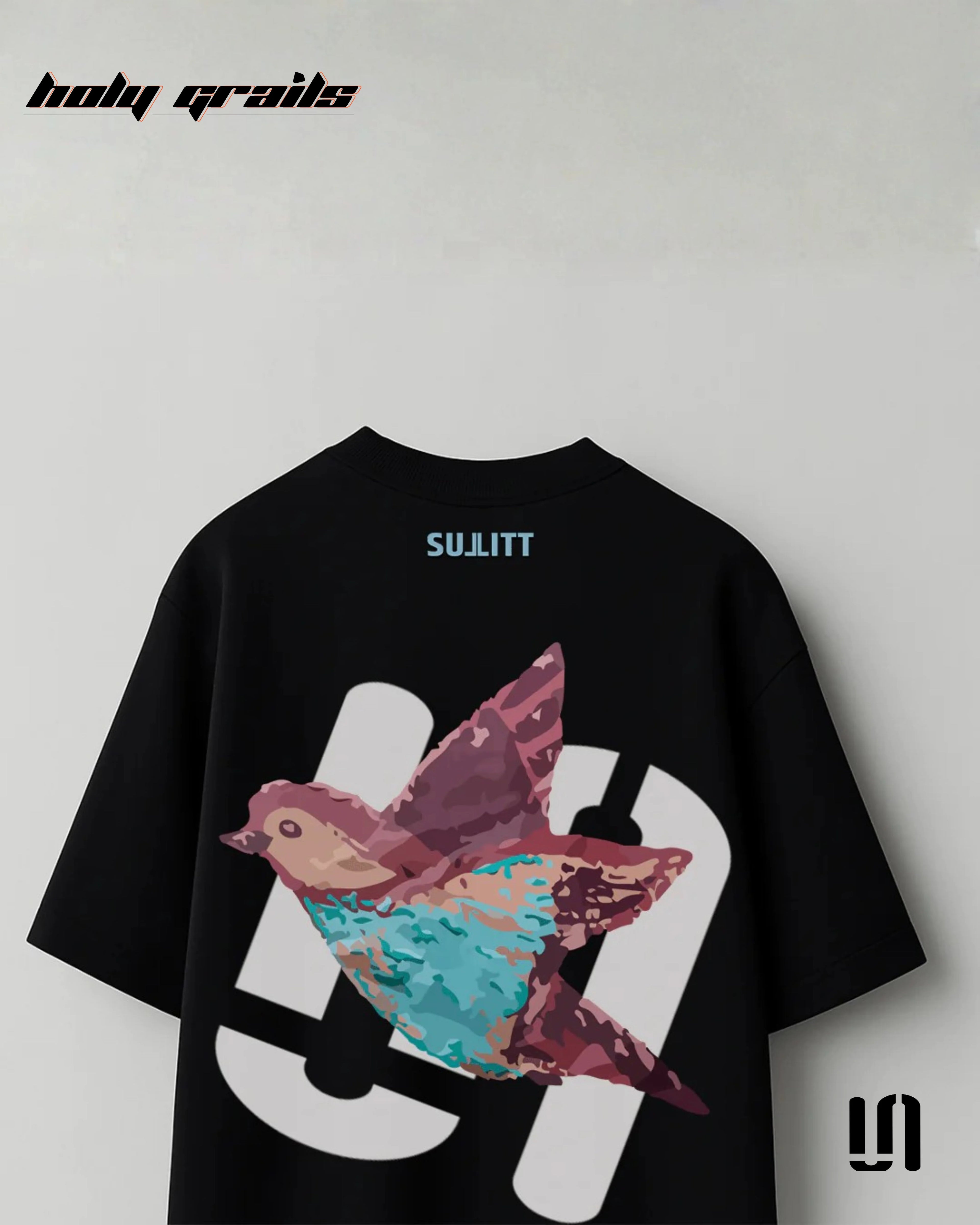 Feathered Friend Black Oversized Tee HG x Sullitt
