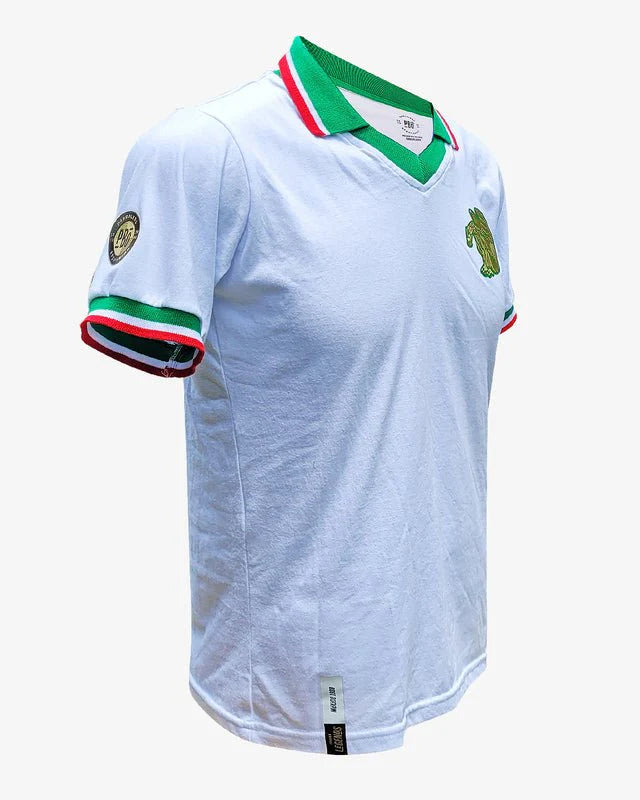 Retro Mexico Jersey Homenaje 1980 Eagle Shield White
