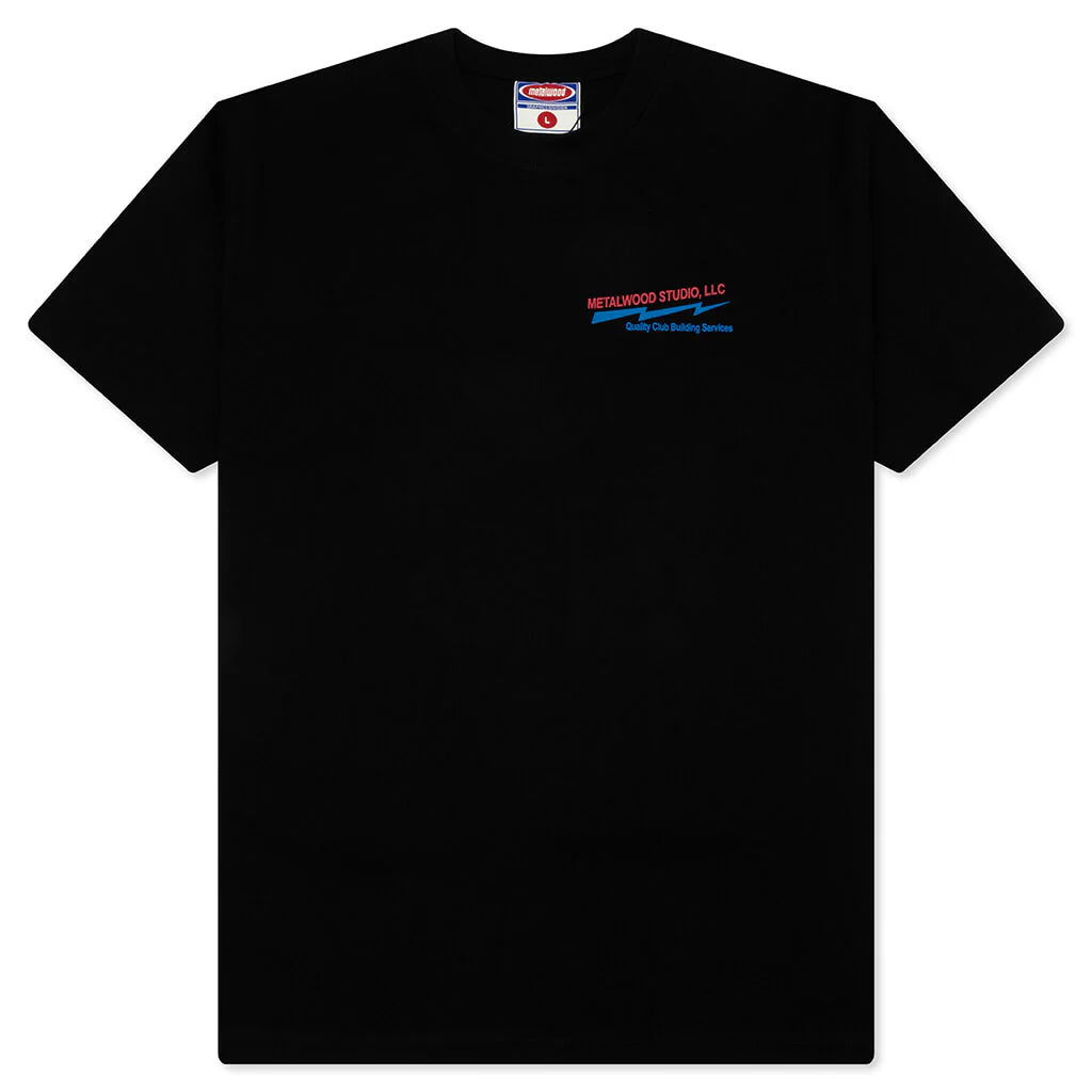 Club Building T Shirt Black