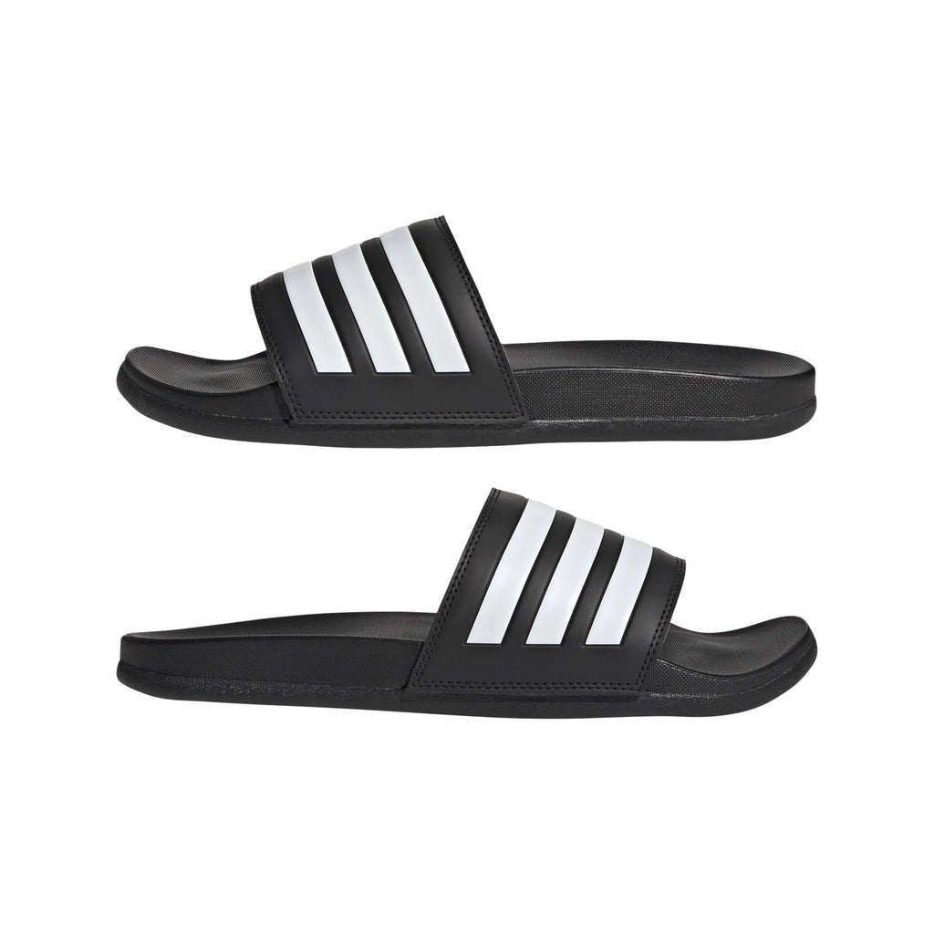 adidas Adilette Comfort Slides Black White