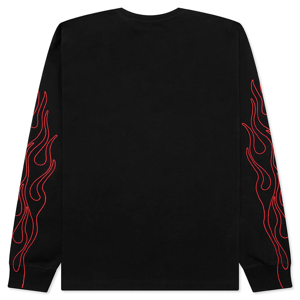 Fiery Heavyweight Longsleeve Tee Black