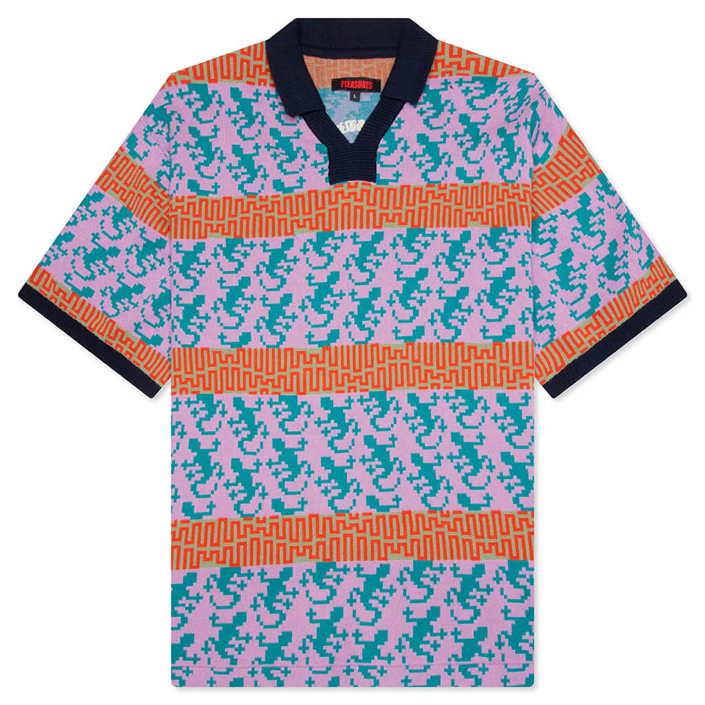 Gecko Jacquard Polo Multi
